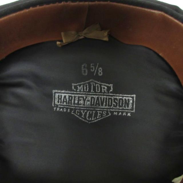 【中古】ハーレーダビッドソン 美品 50s〜60s ヴィンテージ キャプテンハット バイカーキャップ 黒 ブラック IBO86_6