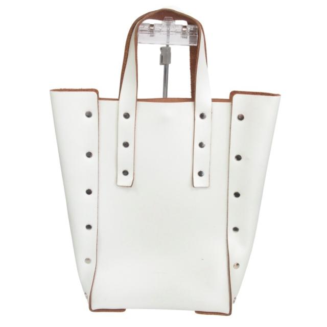 【中古】エンダースキーマ Hender Scheme アッセンブル ハンドバッグ TALL M トートバッグ カウレザー 白 ホワイト