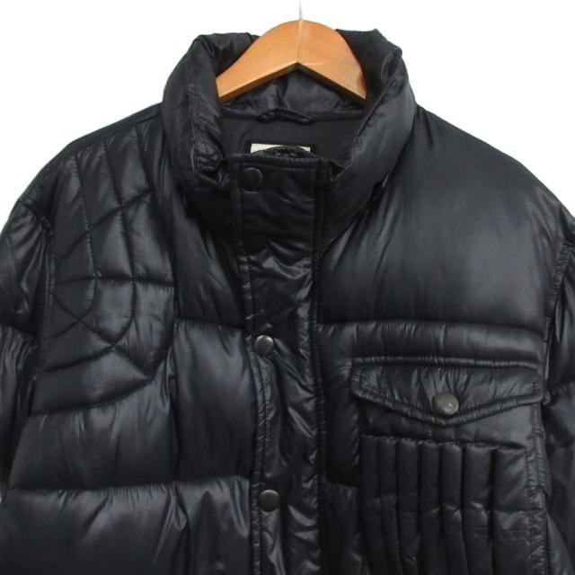 【中古】ディーゼル DIESEL 美品 中綿ジャケット パフジャケット ワッペン L 黒 ブラック メンズ_2