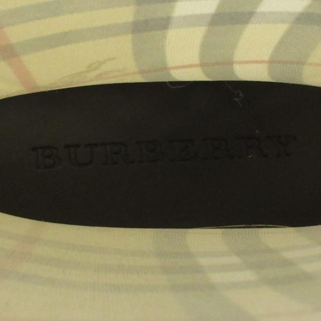 【中古】バーバリー BURBERRY レインブーツ ロング シューズ 長靴 ノバチェック 37 24.0cm ベージュ 0122 ■MNK4_5