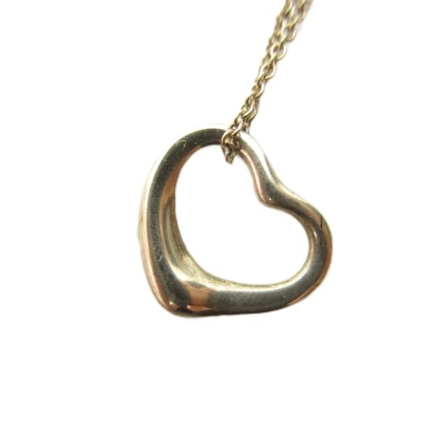 【中古】ティファニー TIFFANY &amp; CO. オープンハート ネックレス ペンダント シルバー 925 ■MNK4 レディース