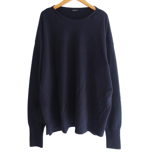 【中古】コモリ COMOLI 24AW カシミヤ コモリニット セーター 長袖 A03-06012 紺 ネイビー 0122 メンズ