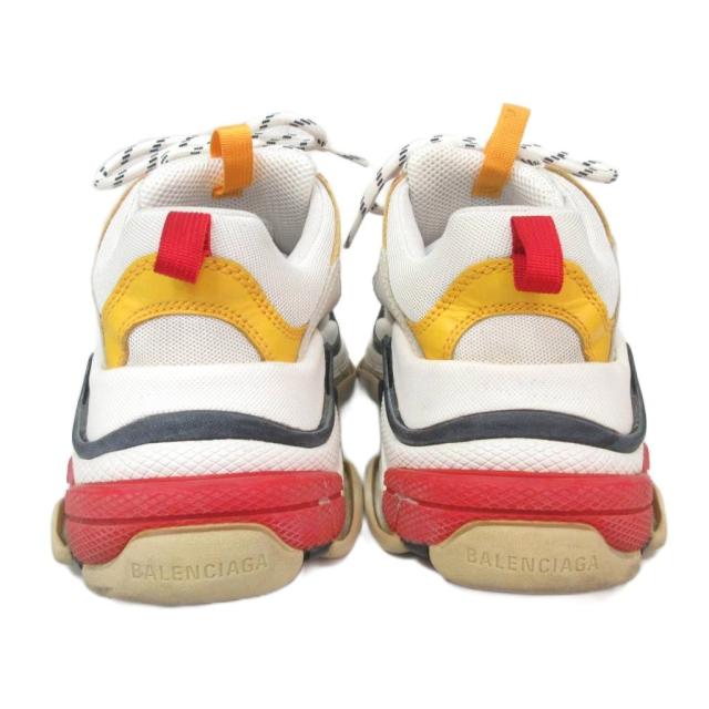 【中古】バレンシアガ BALENCIAGA トリプルS Triple S トリエス ダッドスニーカー シューズ メッシュ レザー 39