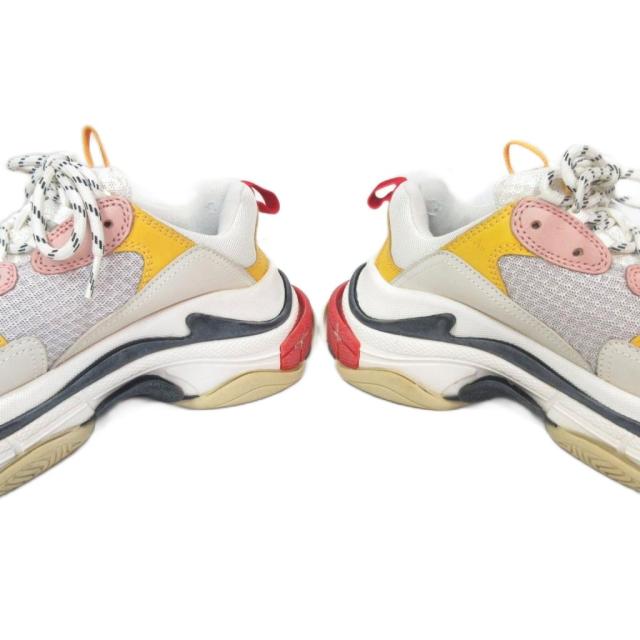 【中古】バレンシアガ BALENCIAGA トリプルS Triple S トリエス ダッドスニーカー シューズ メッシュ レザー 39