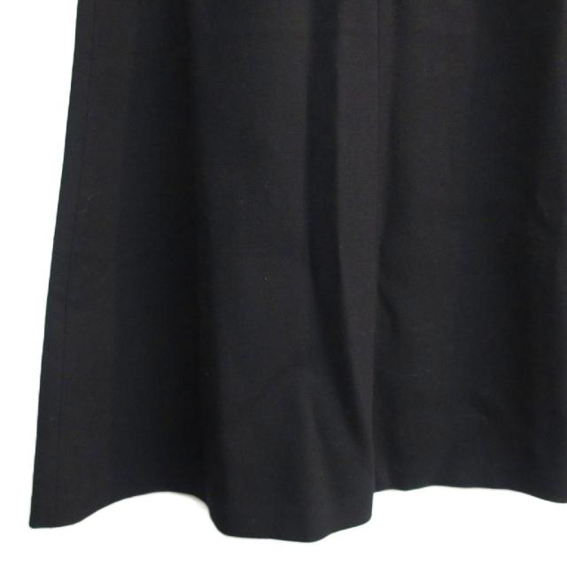 【中古】未使用品 ミューズ ドゥーズィエム クラス タグ付 23AW ヒラニジュウオリ フレアスカート 黒 ブラック 36_2