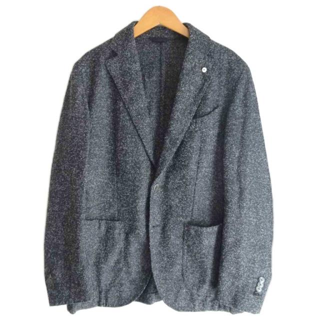 【中古】エルビーエム1911 L.B.M.1911 美品 ウール テーラードジャケット ブレザー グレー 48 約L メンズ