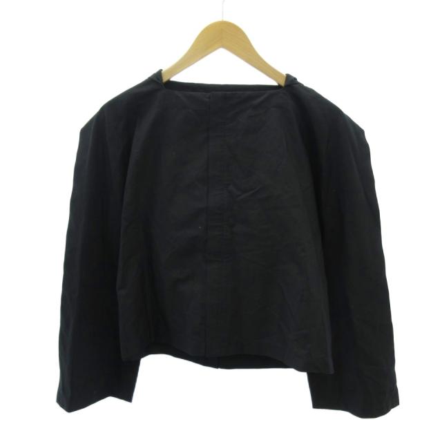 【中古】コムデギャルソン COMME des GARCONS タグ付き プルオーバー パーカー フーディ 長袖 XS 黒 ブラック