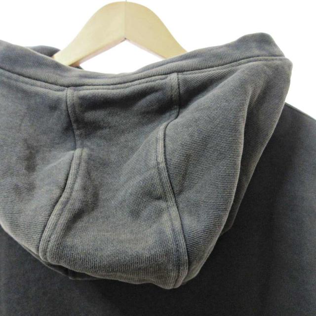 【中古】エンタイアスタジオ entire studio ES2106 FULLZIP フルジップ パーカー スウェット ウォッシュドブラック M_6
