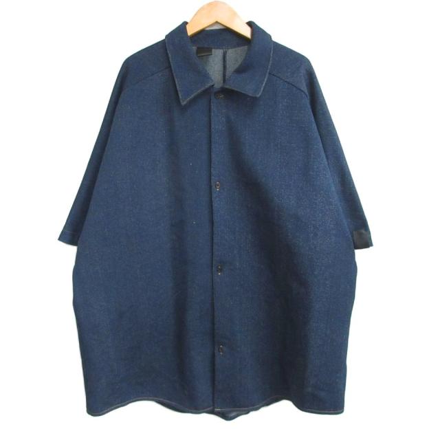 【中古】ミスターハリウッド N.HOOLYWOOD ショートスリーブシャツ デニムシャツ 4B インディゴブルー 38 メンズ