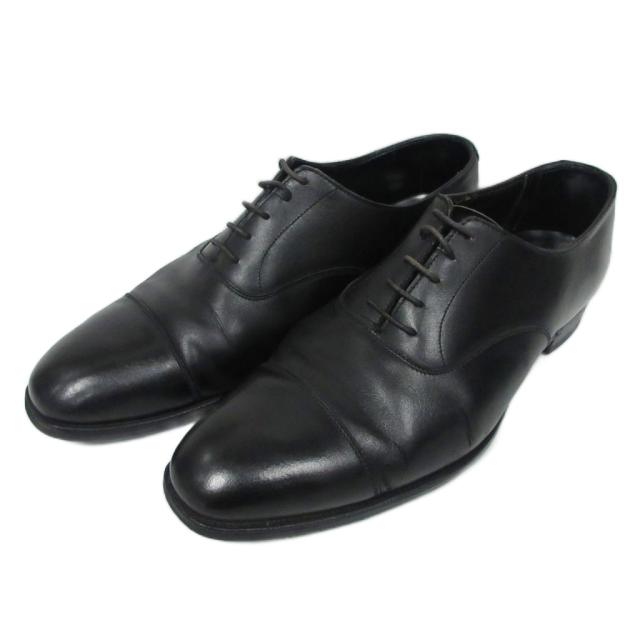 【中古】クロケット&ジョーンズ オードリー AUDLEY3 ビジネスシューズ 革靴 レザー 英国製 8 E 黒 5816 IBO92