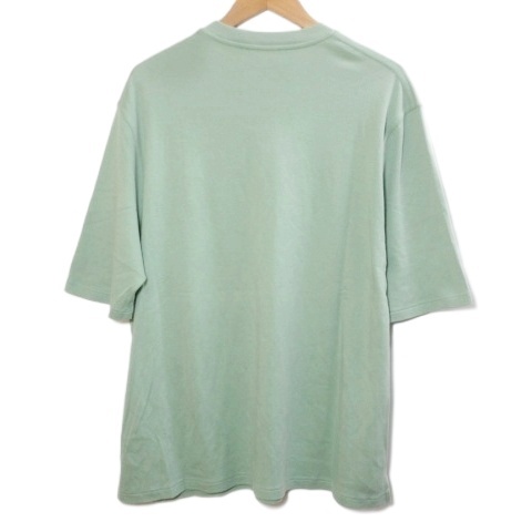 【中古】エルメス 23-24AW velky lov ヴェルキーラブ Tシャツ カシミヤ混 カットソー 半袖 プリント M 緑 ■MNK6_1