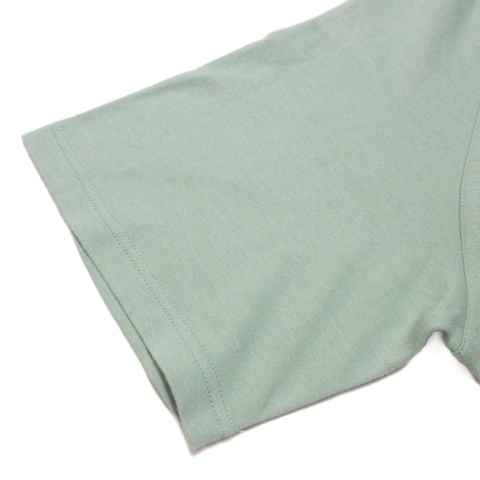 【中古】エルメス 23-24AW velky lov ヴェルキーラブ Tシャツ カシミヤ混 カットソー 半袖 プリント M 緑 ■MNK6_5