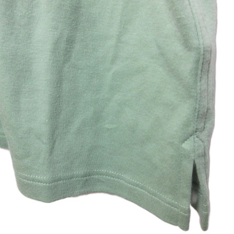 【中古】エルメス 23-24AW velky lov ヴェルキーラブ Tシャツ カシミヤ混 カットソー 半袖 プリント M 緑 ■MNK6_6