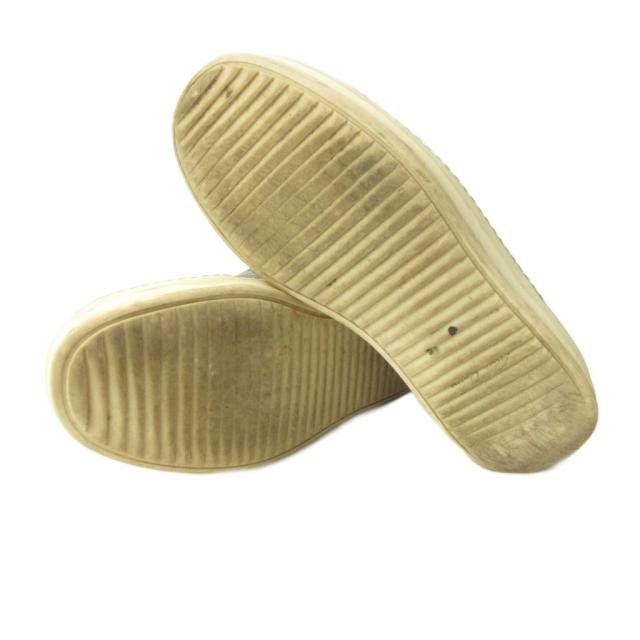 【中古】リックオウエンス Rick Owens BOAT スリッポン スニーカー シューズ レザー 37 24.0cm 黒 ブラック 0319_6