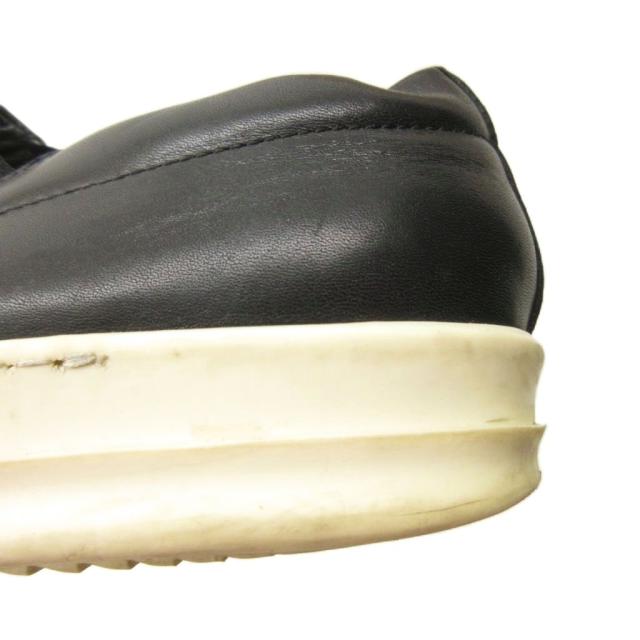 【中古】リックオウエンス Rick Owens BOAT スリッポン スニーカー シューズ レザー 37 24.0cm 黒 ブラック 0319_8
