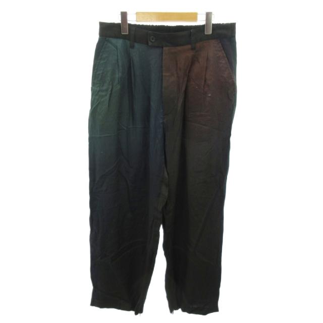 【中古】シュタイン stein CUPRO WIDE EASY TROUSERS ワイドパンツ スラックス グラデーション M マルチカラー