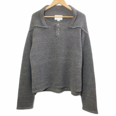 【中古】オリミ ORIMI 美品 25SS FLIPPY SWEATER セーター ニット カシミヤウール ヘンリーネック プルオーバー 長袖