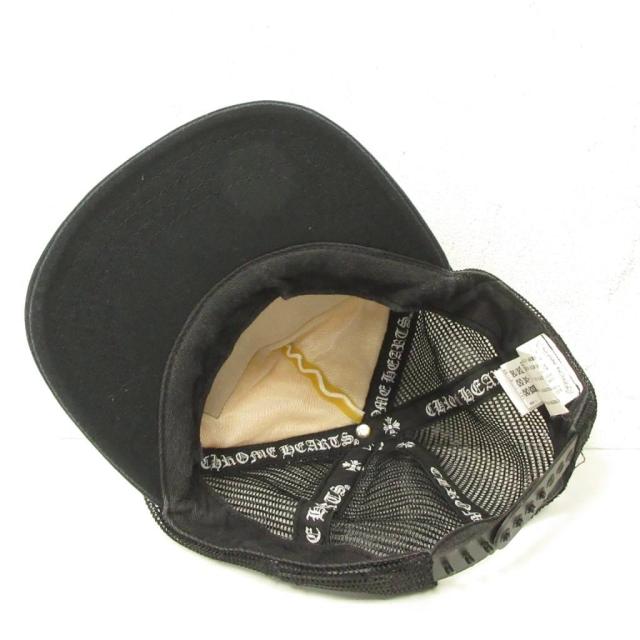 【中古】クロムハーツ CHROME HEARTS トラッカーキャップ メッシュ ロゴ 黒 ブラック 白 ホワイト IBO92 メンズ_4