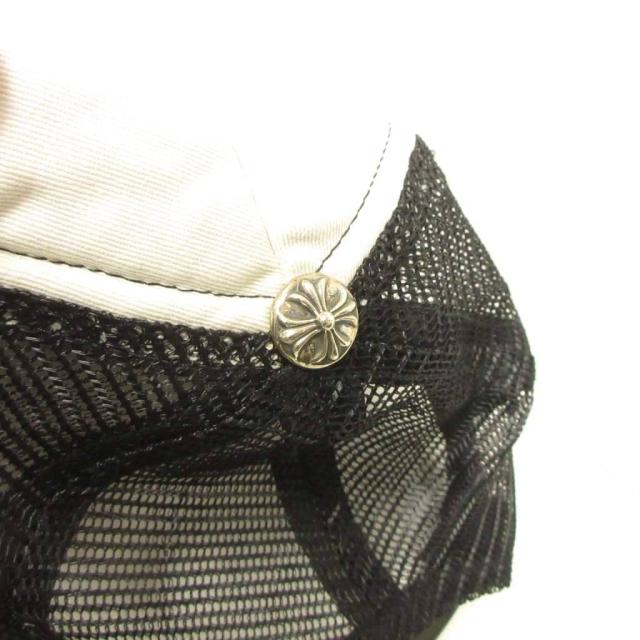 【中古】クロムハーツ CHROME HEARTS トラッカーキャップ メッシュ ロゴ 黒 ブラック 白 ホワイト IBO92 メンズ_5
