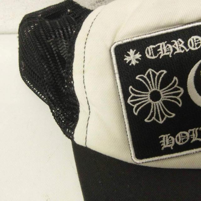 【中古】クロムハーツ CHROME HEARTS トラッカーキャップ メッシュ ロゴ 黒 ブラック 白 ホワイト IBO92 メンズ_6