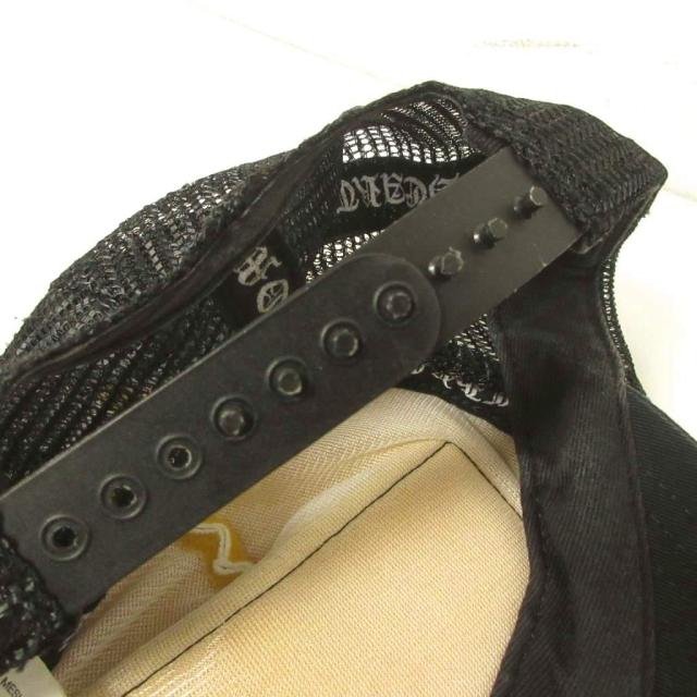 【中古】クロムハーツ CHROME HEARTS トラッカーキャップ メッシュ ロゴ 黒 ブラック 白 ホワイト IBO92 メンズ_8