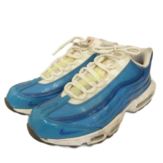 【中古】ナイキ NIKE × ヘロン プレストン Air Max 720/95 By You スニーカー シューズ 28cm ライトブルー
