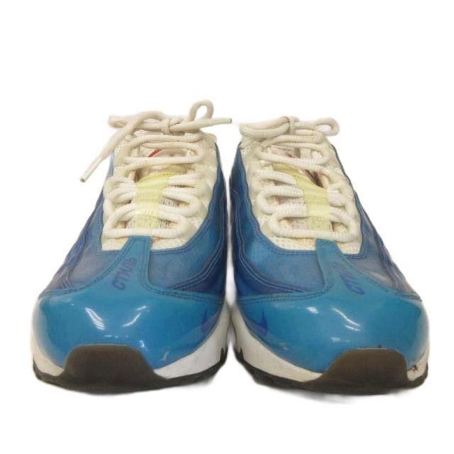 【中古】ナイキ NIKE × ヘロン プレストン Air Max 720/95 By You スニーカー シューズ 28cm ライトブルー