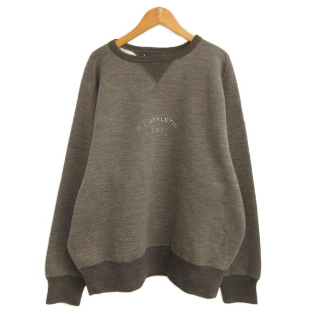 【中古】未使用品 OLDJOE タグ付き 24AW CREW-NECK ATHLETIC TOPS スウェット 裏起毛 両V 38 COFFEE BROWN