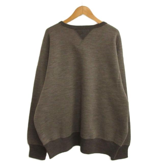 【中古】未使用品 OLDJOE タグ付き 24AW CREW-NECK ATHLETIC TOPS スウェット 裏起毛 両V 38 COFFEE BROWN_1