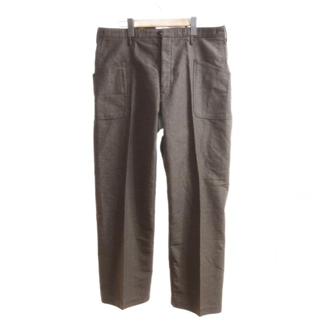 【中古】未使用品 OLDJOE タグ付き 24AW WADORI CHORE TROUSER スラックス パンツ トラウザー 36 COFFEE STRIPE