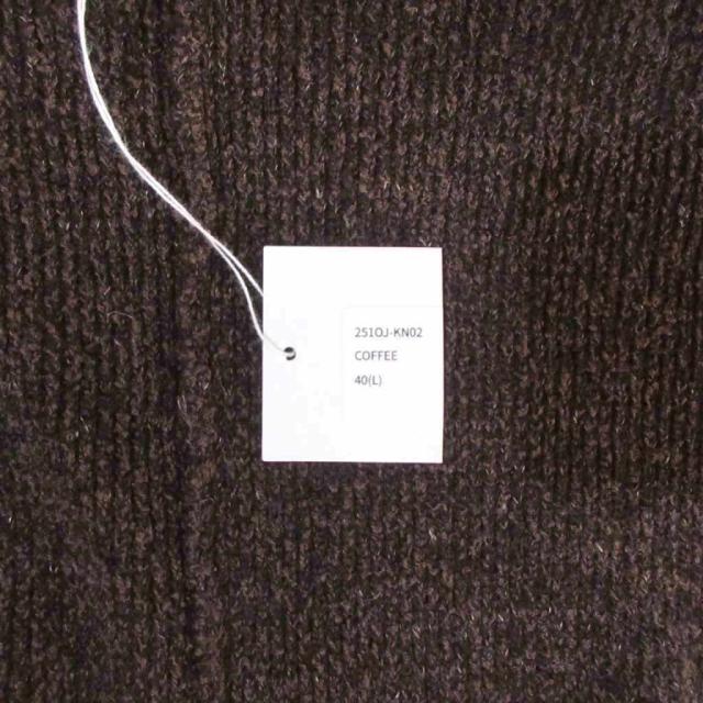 【中古】未使用品 オールドジョー OLDJOE タグ付き 25SS BOUCLE HAORI GAWN ガウン カーディガン COFFEE 40 /HW_5