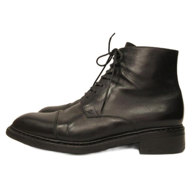 【中古】パラブーツ Paraboot レースアップブーツ ストレートチップ UK6.5 黒 ブラック IBO92 メンズ