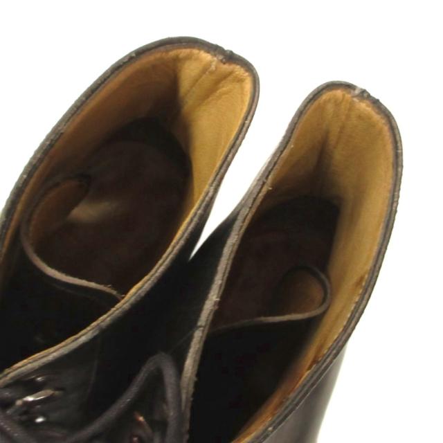 【中古】パラブーツ Paraboot レースアップブーツ ストレートチップ UK6.5 黒 ブラック IBO92 メンズ