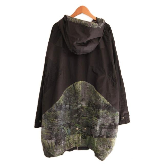 【中古】ファセッタズム FACETASM 23SS FOREST MODS COAT モッズコート チンストラップ 4 緑 グリーン 黒 ブラック_1