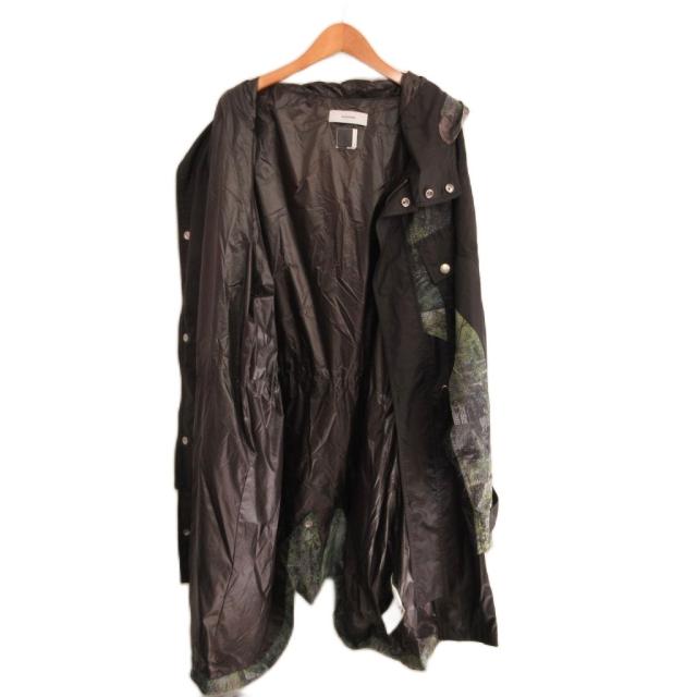 【中古】ファセッタズム FACETASM 23SS FOREST MODS COAT モッズコート チンストラップ 4 緑 グリーン 黒 ブラック_2