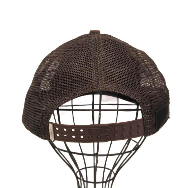 【中古】アミリ AMIRI 極美品 MA TRUCKER HAT エンブロイダリーロゴ キャップ メッシュ 茶 ブラウン メンズ_3