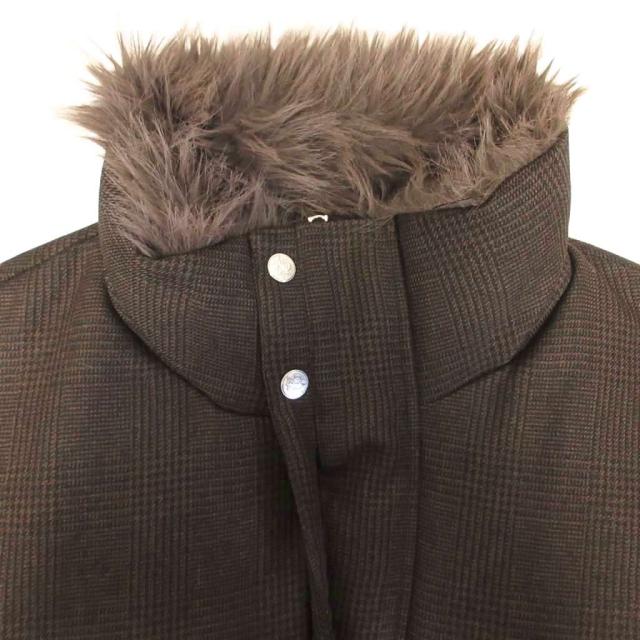 【中古】NULLUS 24AW 美品 BROWN COLLAR FUR DOWN JACKET ダウンジャケット フェイクファー 2 茶 ブラウン_4