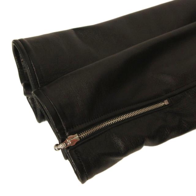 【中古】アーネストダブルベイカー ERNEST W. BAKER 25AW ライダース ジャケット ダブル ラムレザー L 黒 ブラック_4