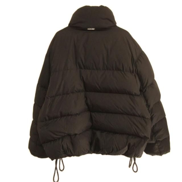 【中古】アンブッシュ AMBUSH ダウンジャケット ハイカラー ロゴ 比翼 M 黒 ブラック_1