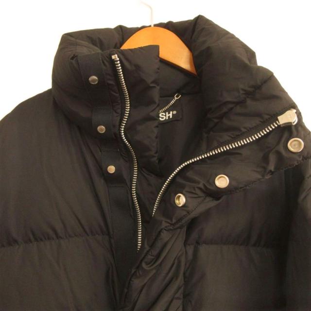 【中古】アンブッシュ AMBUSH ダウンジャケット ハイカラー ロゴ 比翼 M 黒 ブラック_6