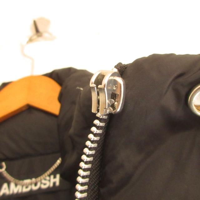 【中古】アンブッシュ AMBUSH ダウンジャケット ハイカラー ロゴ 比翼 M 黒 ブラック_8