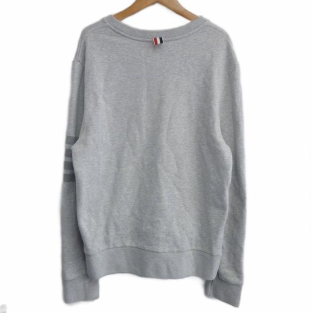 【中古】トムブラウン THOM BROWNE 現行 クラシック ループバック 4-BAR スウェット トレーナー グレー 約M IBO96_1