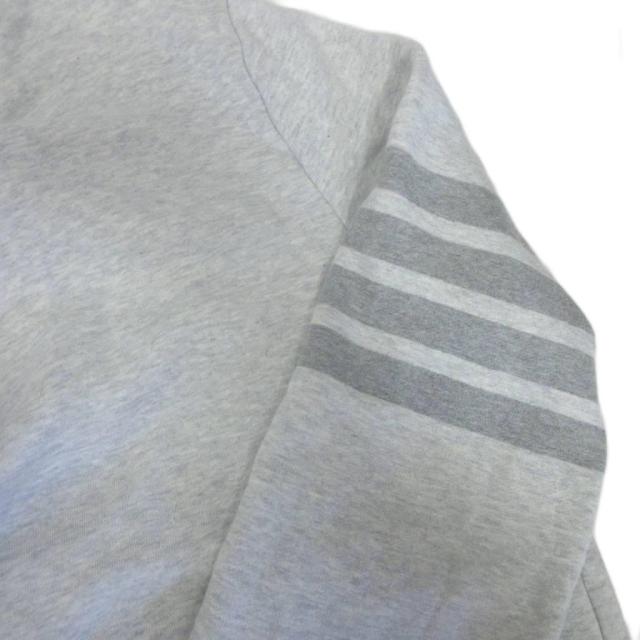 【中古】トムブラウン THOM BROWNE 現行 クラシック ループバック 4-BAR スウェット トレーナー グレー 約M IBO96_4