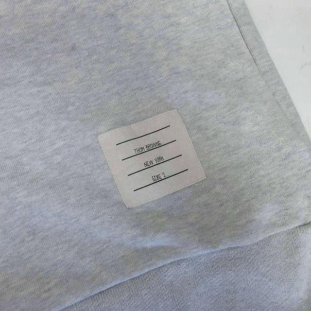 【中古】トムブラウン THOM BROWNE 現行 クラシック ループバック 4-BAR スウェット トレーナー グレー 約M IBO96_6