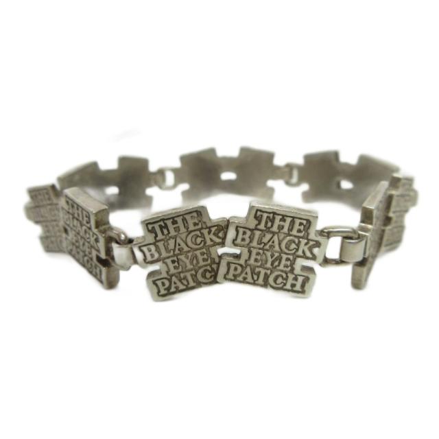 【中古】THE BLACK EYE PATCH 希少 DOUBLE OG LABEL BRACELET SV925 6link シルバー 銀 総重量22.1g ブレスレット