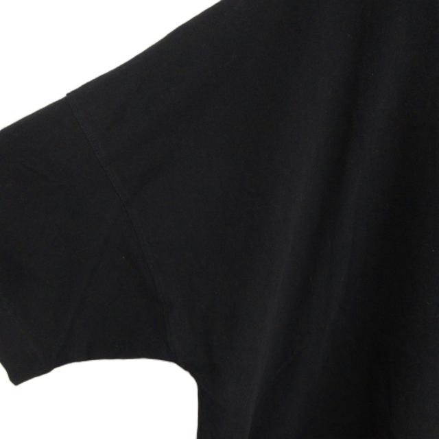 【中古】パームエンジェルス PALM ANGELS ネックバックロゴプリント モックネックTシャツ 半袖 M 黒 ブラック_3