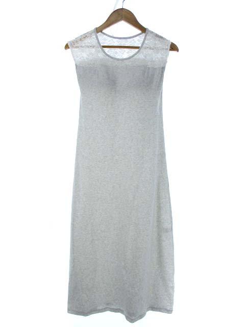 中古 ジーユー Gu マキシ丈 ワンピース ノースリーブ レース カップ付き ライトグレー S レディースの通販はau Pay マーケット ブランド古着のベクトル