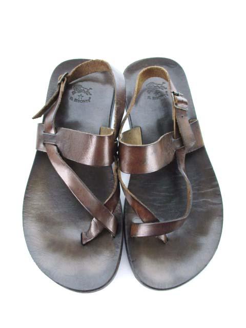 中古 イルビゾンテ Il Bisonte レザー サンダル ヒールストラップ ダークブラウン 41 メンズの通販はau Pay マーケット ブランド古着のベクトル