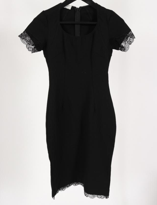 中古 パオラフラーニ Paola Frani ワンピース 黒 半袖 ミモレ丈 レース M レディースの通販はau Pay マーケット ブランド古着のベクトル