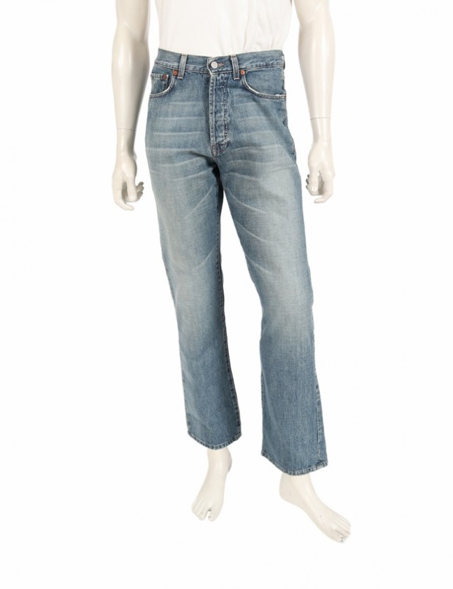 中古 グッチ Gucci デニムパンツ 水色 44 ボトムス 無地 Xxs コットン